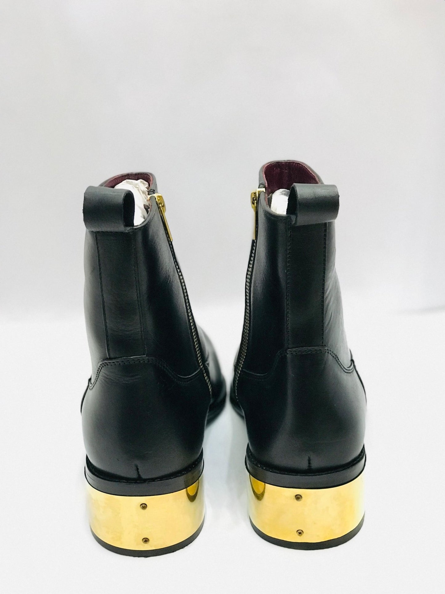 GodFather Series Golden Plate Cuban Heel Black - DYNOGEM