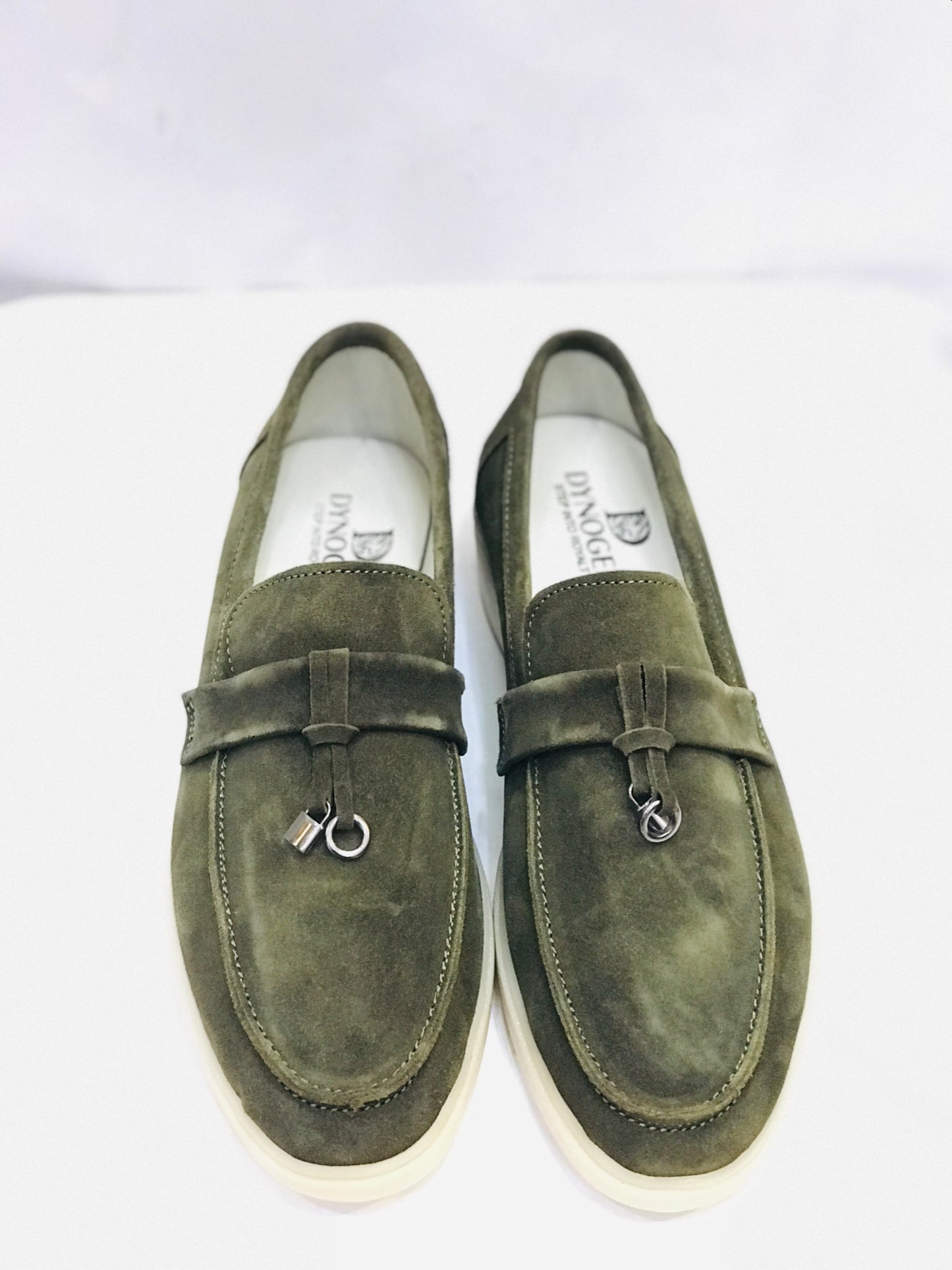 Dynogem Classy olive Green Loafers - DYNOGEM