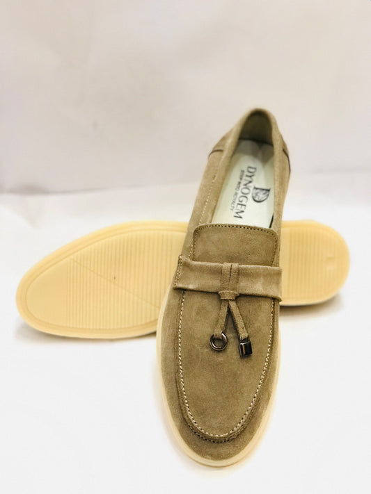 Classy Beige Dynogem Loafers - DYNOGEM
