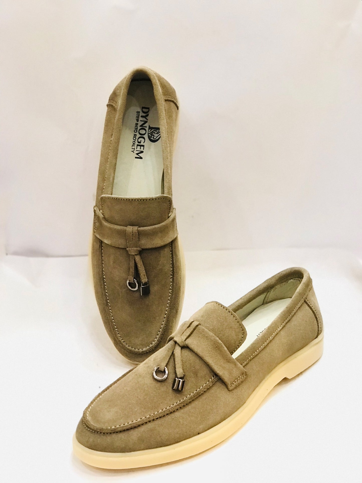 Classy Beige Dynogem Loafers - DYNOGEM